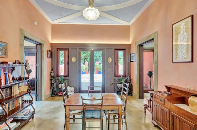 2760 Kirk St, Coconut Grove, FL 33133 - dining area with a chandelier