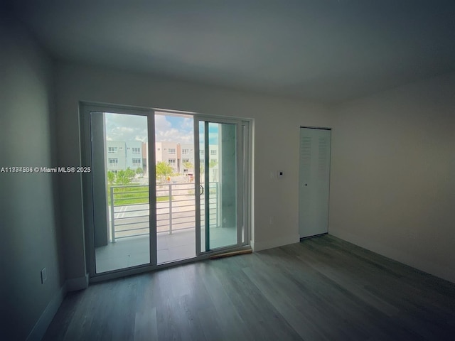 2505 NE 193rd St Unit 4204, Aventura, FL 33180 - spare room featuring wood finished floors