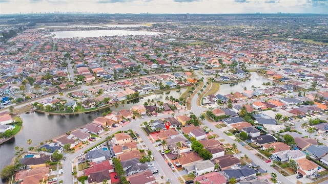 13230 NW 10th St, Miami, FL 33182 - bird's eye view with a water view and a residential view