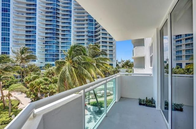 view of balcony