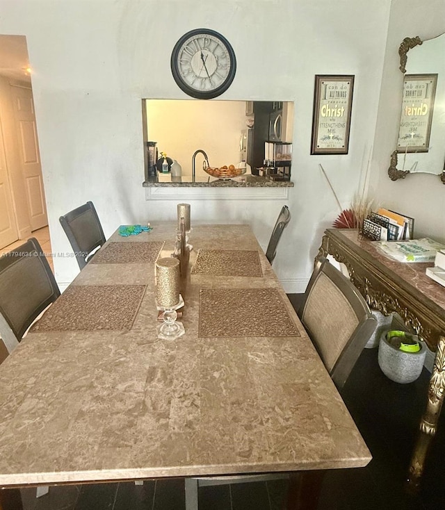 view of dining space