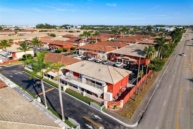 aerial view featuring a residential view