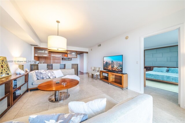 50 Biscayne Blvd Unit 602, Miami, FL 33132 - living area with light tile patterned floors