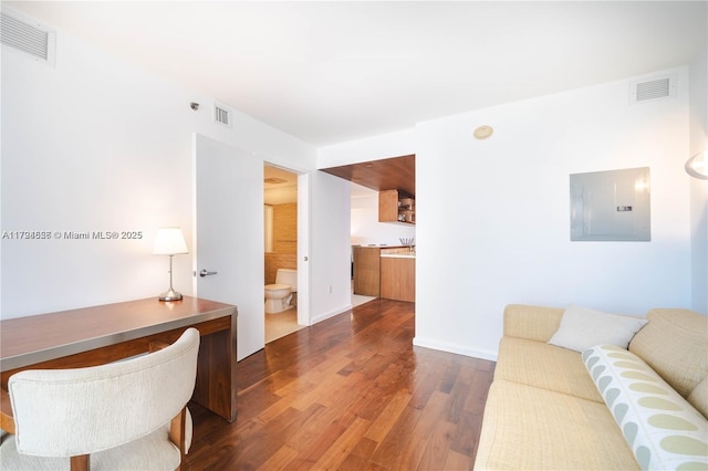 50 Biscayne Blvd Unit 602, Miami, FL 33132 - office space with electric panel and dark wood-style flooring