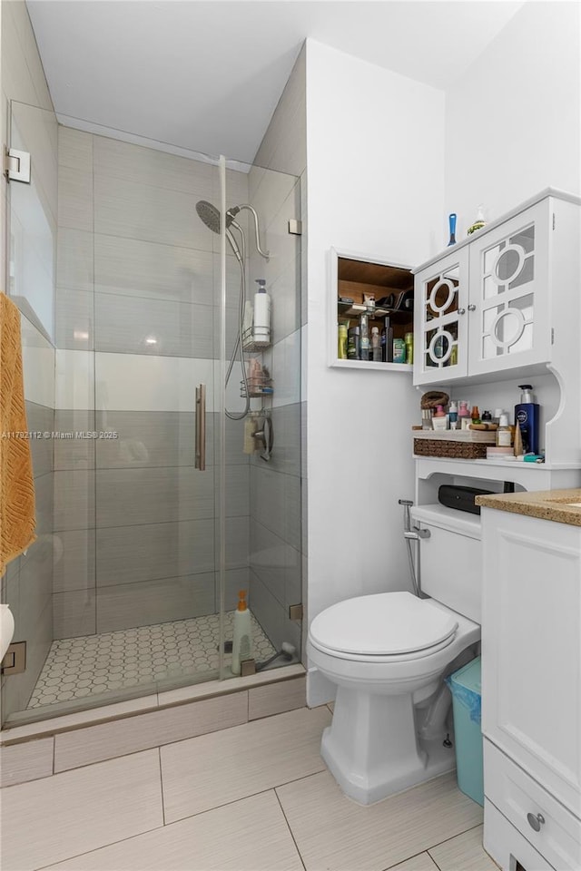 6690 Miramar Pkwy, Miramar, FL 33023 - full bath with a shower stall, tile patterned floors, and vanity