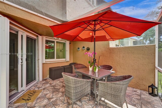 view of patio / terrace featuring outdoor dining space