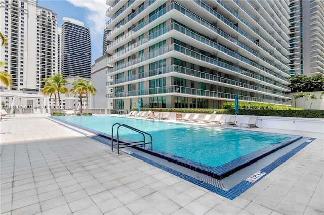 pool featuring a patio