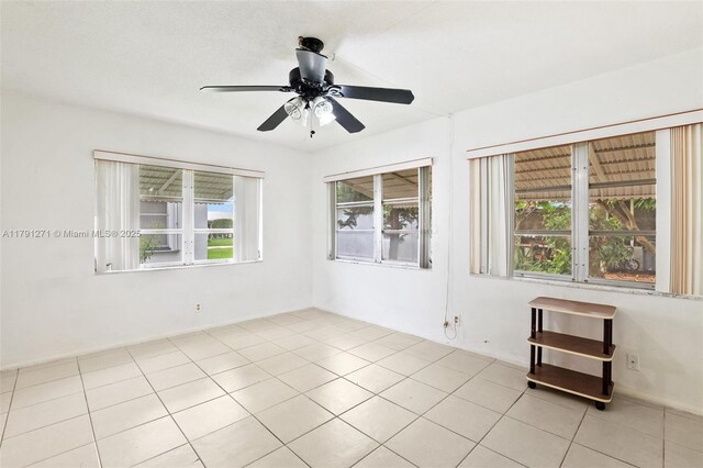 5810 NW 82nd Ter, Tamarac, FL 33321 - spare room with ceiling fan and light tile patterned flooring