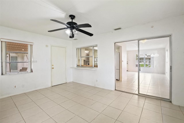 5810 NW 82nd Ter, Tamarac, FL 33321 - empty room featuring ceiling fan and light tile patterned floors