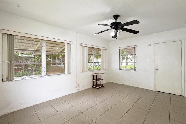 5810 NW 82nd Ter, Tamarac, FL 33321 - unfurnished room featuring light tile patterned floors and a ceiling fan