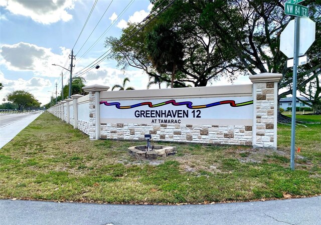 5810 NW 82nd Ter, Tamarac, FL 33321 - view of community / neighborhood sign
