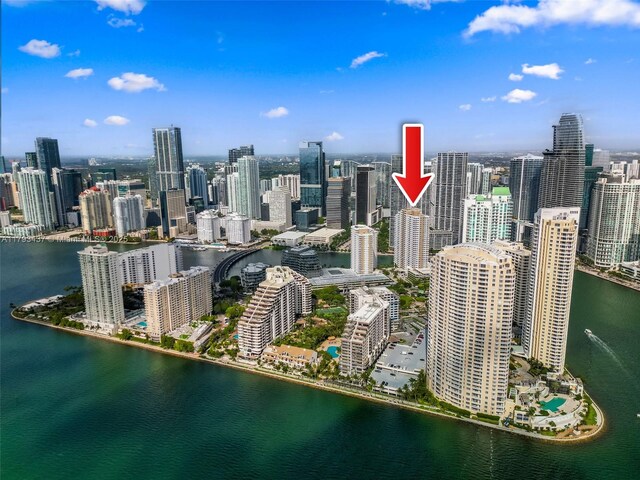701 Brickell Key Blvd Unit 1812, Miami, FL 33131 - property's view of city featuring a water view