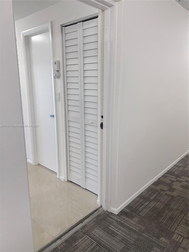 400 N Riverside Dr Unit 512, Pompano Beach, FL 33062 - hallway with carpet flooring and baseboards