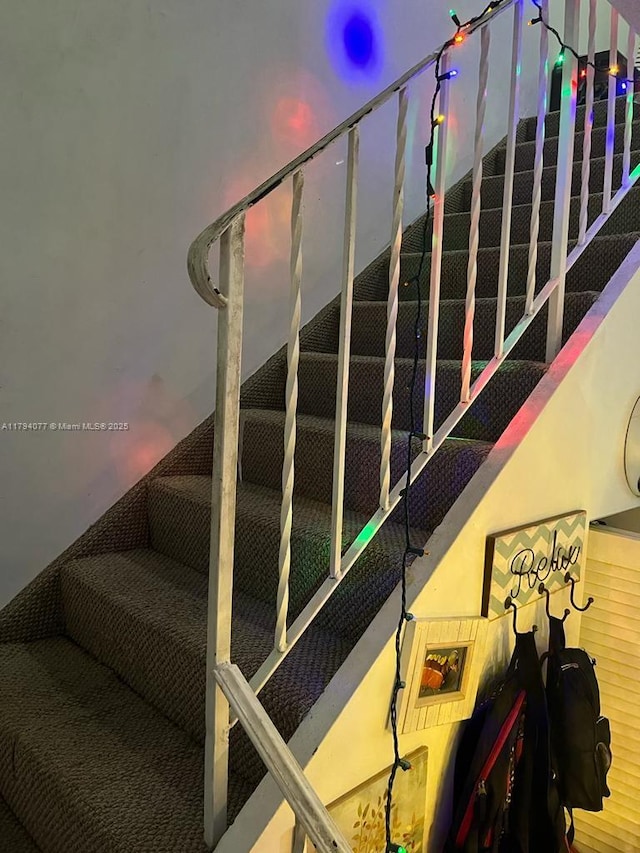 view of stairs