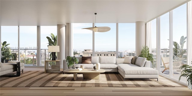 sunroom with a wealth of natural light