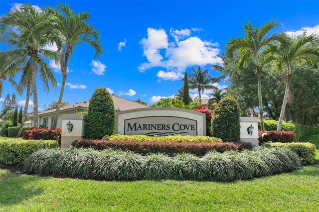 4629 Mariners Cove Dr, Wellington, FL 33449 - community / neighborhood sign featuring a yard