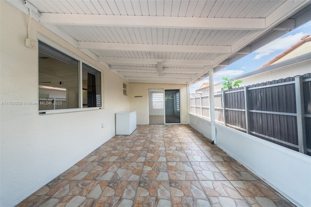 view of patio / terrace with fence