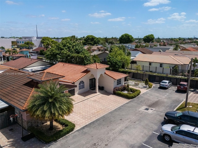 aerial view featuring a residential view