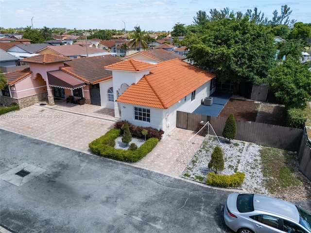 bird's eye view featuring a residential view