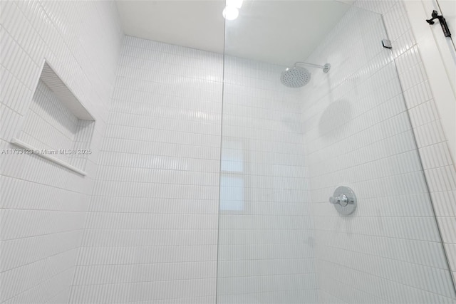 room details with tiled shower