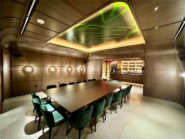 601 NE 1st Ave Unit 3108, Miami, FL 33132 - interior space with a raised ceiling and speckled floor
