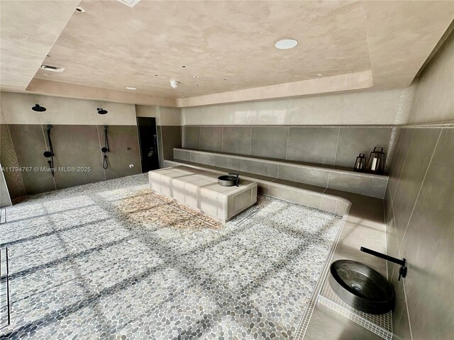 601 NE 1st Ave Unit 3108, Miami, FL 33132 - cinema room featuring a raised ceiling