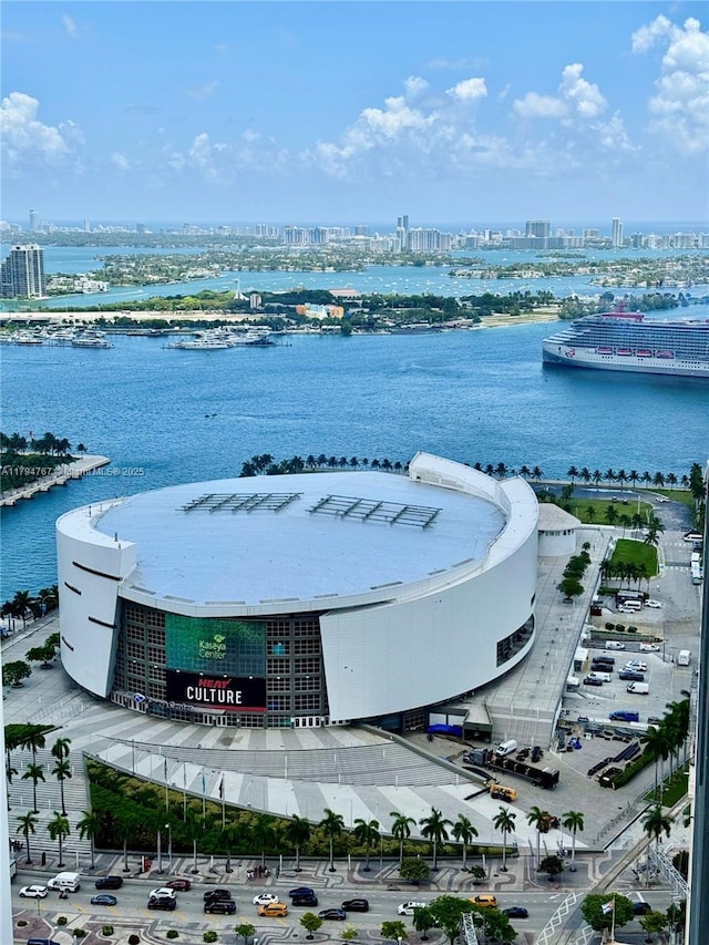 601 NE 1st Ave Unit 3108, Miami, FL 33132 - birds eye view of property featuring a view of city and a water view