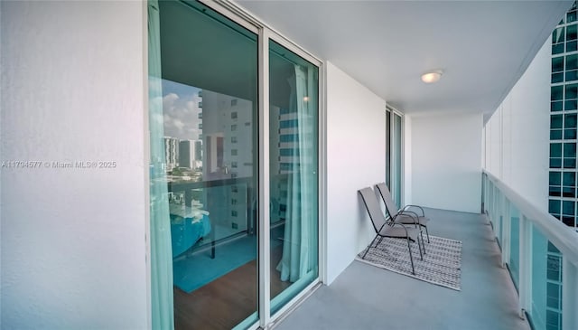 view of balcony