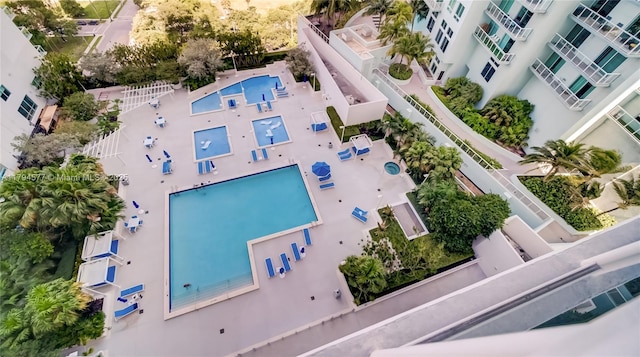 birds eye view of property