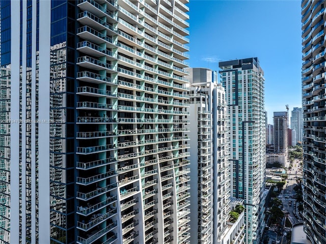 view of property with a view of city