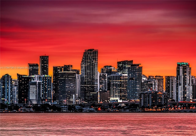 view of city featuring a water view