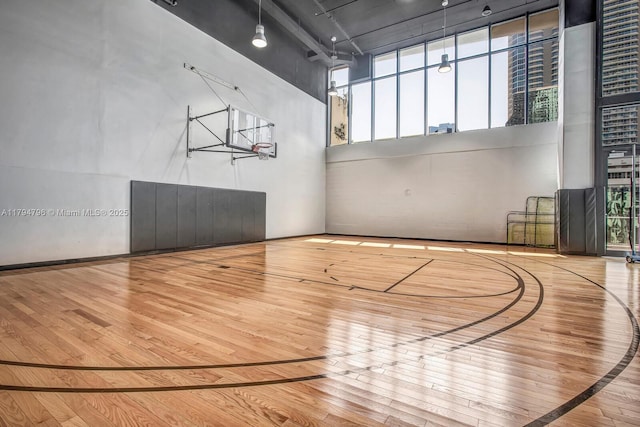 view of basketball court with community basketball court