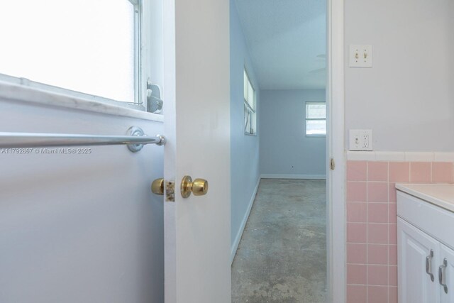 3710 Harrison St Unit 1, Hollywood, FL 33021 - bathroom featuring concrete flooring and vanity