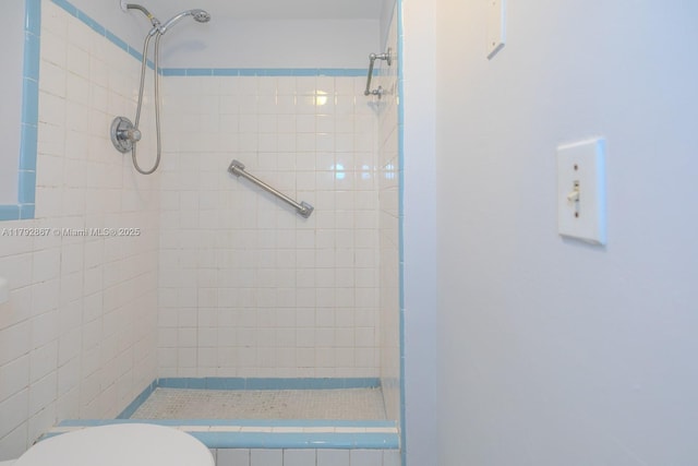 3710 Harrison St Unit 1, Hollywood, FL 33021 - full bathroom featuring toilet and tiled shower