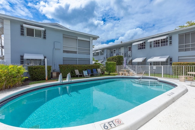 3710 Harrison St Unit 1, Hollywood, FL 33021 - pool featuring fence