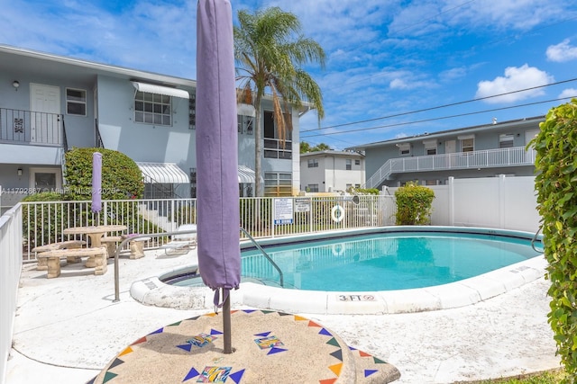 3710 Harrison St Unit 1, Hollywood, FL 33021 - pool featuring fence