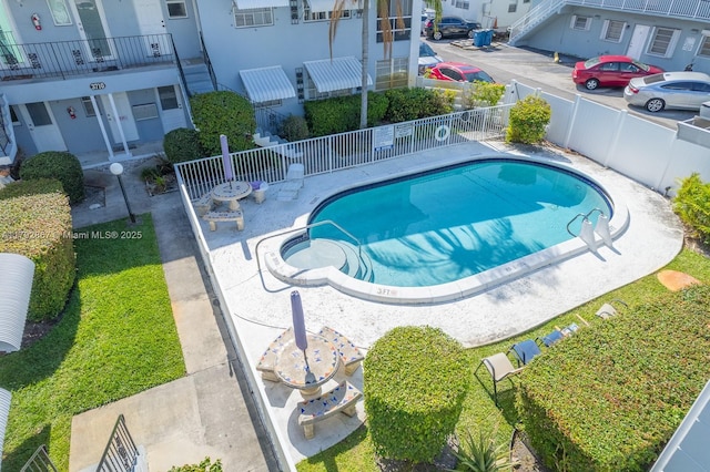 3710 Harrison St Unit 1, Hollywood, FL 33021 - pool with fence and a patio