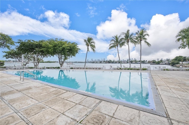 pool featuring a patio