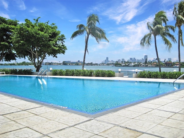 pool featuring a city view