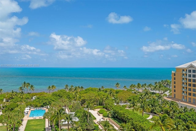445 Grand Bay Dr Unit 1001, Key Biscayne, FL 33149 - bird's eye view of a nearby body of water and a pool