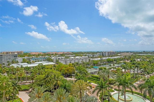 445 Grand Bay Dr Unit 1001, Key Biscayne, FL 33149 - aerial view of property and surrounding area featuring nearby urban area