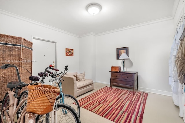 445 Grand Bay Dr Unit 1001, Key Biscayne, FL 33149 - bedroom with crown molding, carpet flooring, and baseboards