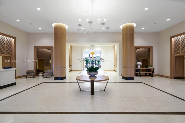 445 Grand Bay Dr Unit 1001, Key Biscayne, FL 33149 - common area with recessed lighting