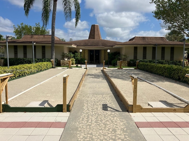 view of front of house with stucco siding