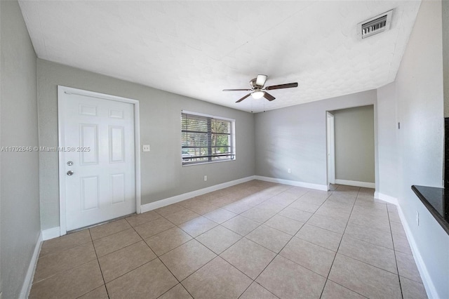 6808 SW 22nd Ct, Miramar, FL 33023 - empty room featuring a ceiling fan, light tile patterned floors, and baseboards
