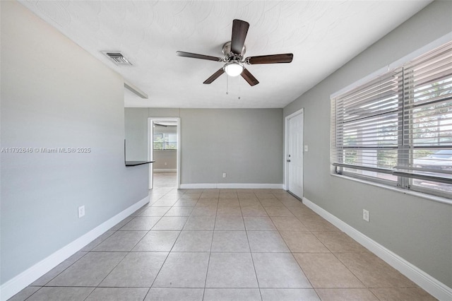 6808 SW 22nd Ct, Miramar, FL 33023 - unfurnished room with a ceiling fan, light tile patterned flooring, and baseboards