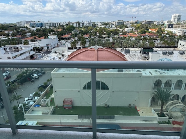 exterior space with a city view