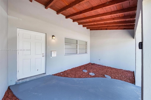 6620 NW 21st Ct, Sunrise, FL 33313 - property entrance with stucco siding and a patio area