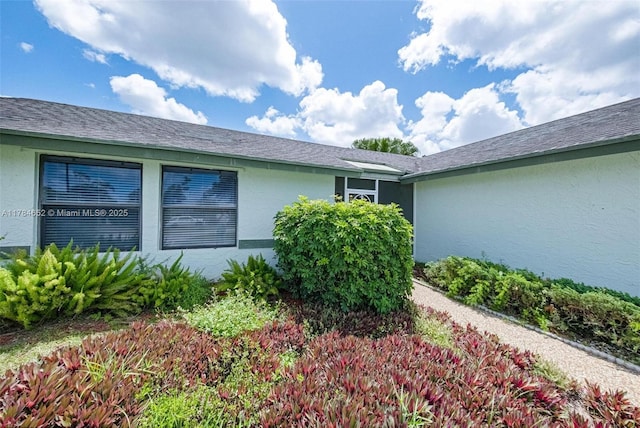 view of property exterior featuring stucco siding