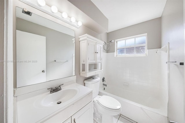 6421 NW 24th Pl, Sunrise, FL 33313 - full bath with vanity,  shower combination, and toilet